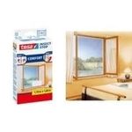tesa Fliegengitter COMFORT für Fenster, 1 m x 1 m, anthrazit waschbar bis 30 Grad, UV-beständig (55667-00021-00)