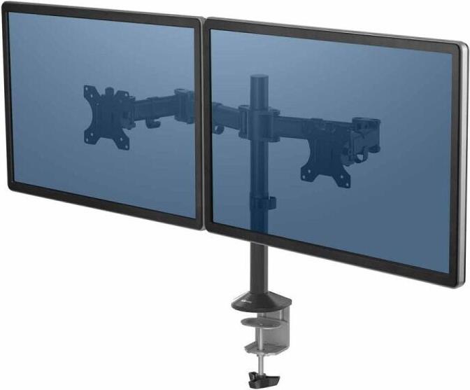 Fellowes Reflex Dual Monitor Arm 27" Schwarz