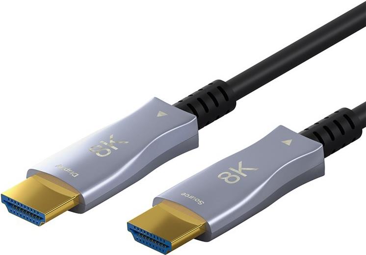 Goobay 65558 HDMI-Kabel 100 m HDMI Typ A (Standard) Schwarz - Grau (65565)