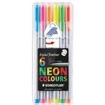 6 STAEDTLER triplus pastel COLOURS Fineliner farbsortiert 0,3 mm (334 SB6CS1)