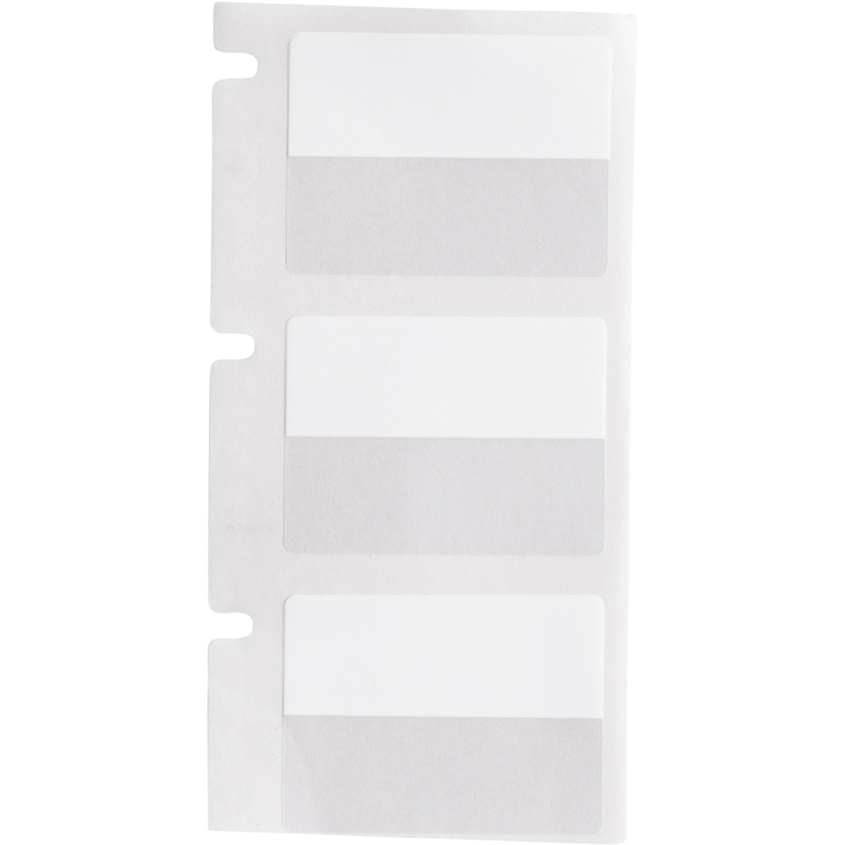 Brady M6-96-427 Selbstlaminierendes Vinyl Etikett 25,4 x 19,05 mm Permanent Weiß/Transparent matt