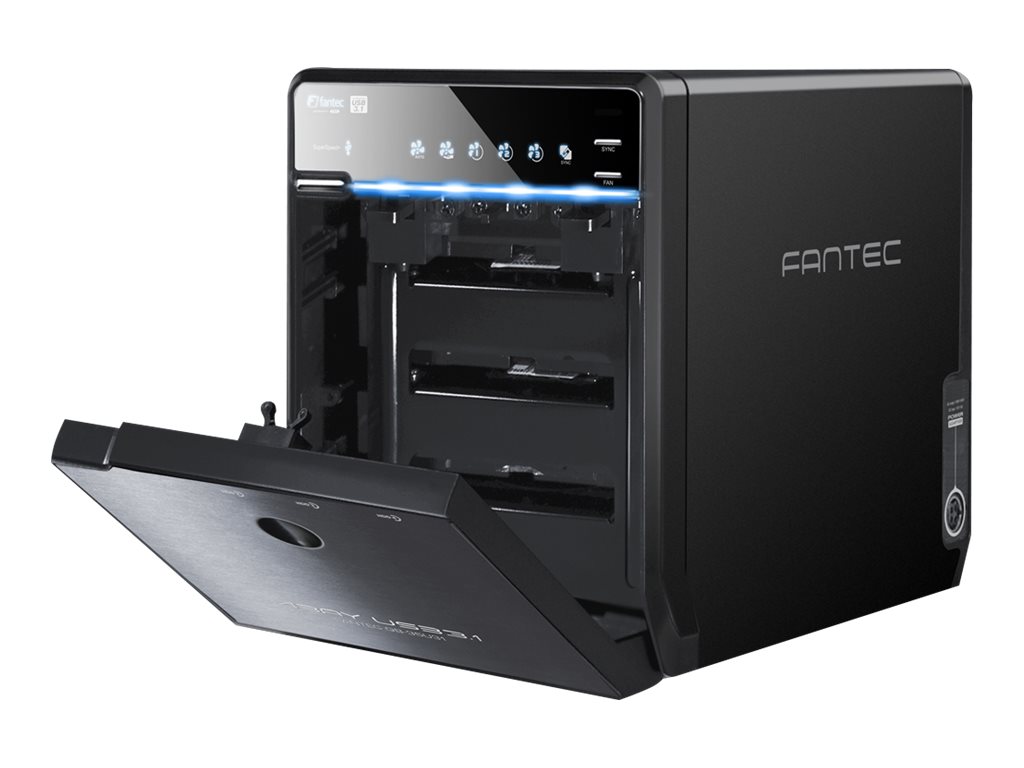 Fantec QB-35U31 Festplatten-Array 4x 3,5" SATA USB 3.1 Gen 2 Schwarz