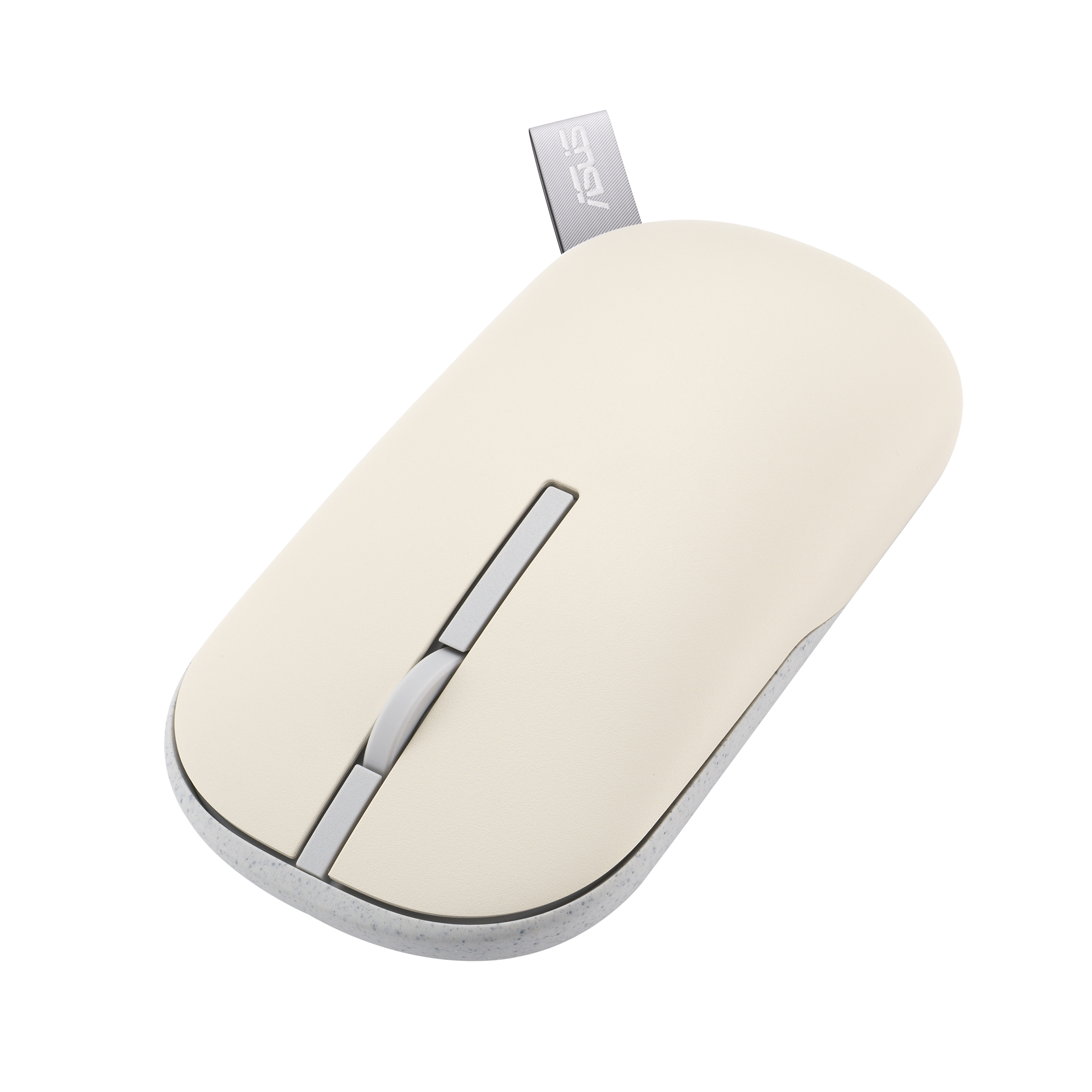 ASUS Marshmallow MD100 Kabellose Maus Optisch 5 Tasten Bluetooth 5.0 2.4 GHz Hafermilch