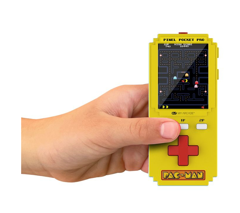 My Arcade Pixel Pocket Pro Pac-Man Handheld-Spielkonsole 2" Gelb, Schwarz