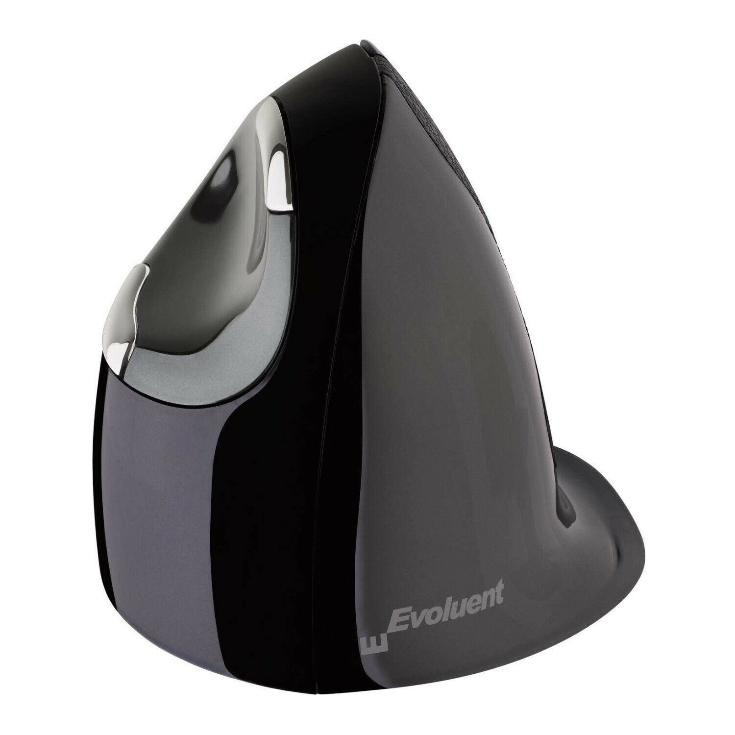 Evoluent VerticalMouse D Medium Kabellose Vertikale Maus 6 Tasten Laser Schwarz, Grau