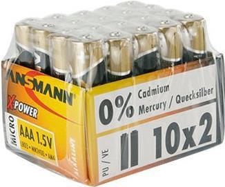 ANSMANN Batterien X-POWER Micro AAA 1,5 V - 20 Stk. (5015671)