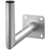 Wentronic Goobay Aluminuim SAT-Schüssel Wandhalter, Grau - mit 350 mm Wandabstand (67301)