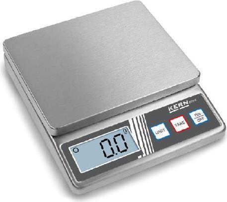 Kern Briefwaage Wägebereich (max.) 5 kg Ablesbarkeit 1 g batteriebetrieben Silber (FOB 5K1S)