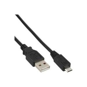 InLine Micro-USB 2.0 Kabel USB-A an Micro-B - black, 1,5m (31715)