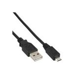 InLine Micro-USB 2.0 Kabel USB-A an Micro-B - black, 1,5m (31715)