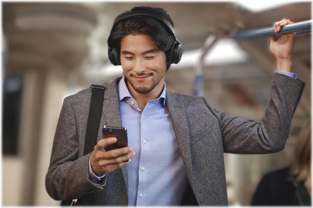 Jabra Evolve2 75 On-Ear Headset Bluetooth ANC USB-A Schwarz