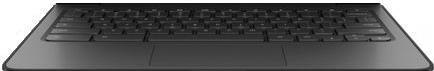 HP L92334-B31 Notebook-Ersatzteil Gehäuse-Unterteil+Tastatur (L92334-B31) (geöffnet)