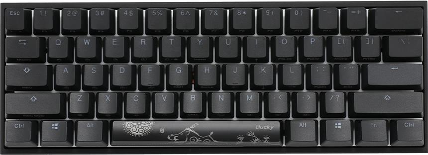 Ducky Mecha Mini Gaming Tastatur, MX-Silent-Red, RGB-LED - schwarz (DKME2061ST-SDEPDAAT1)