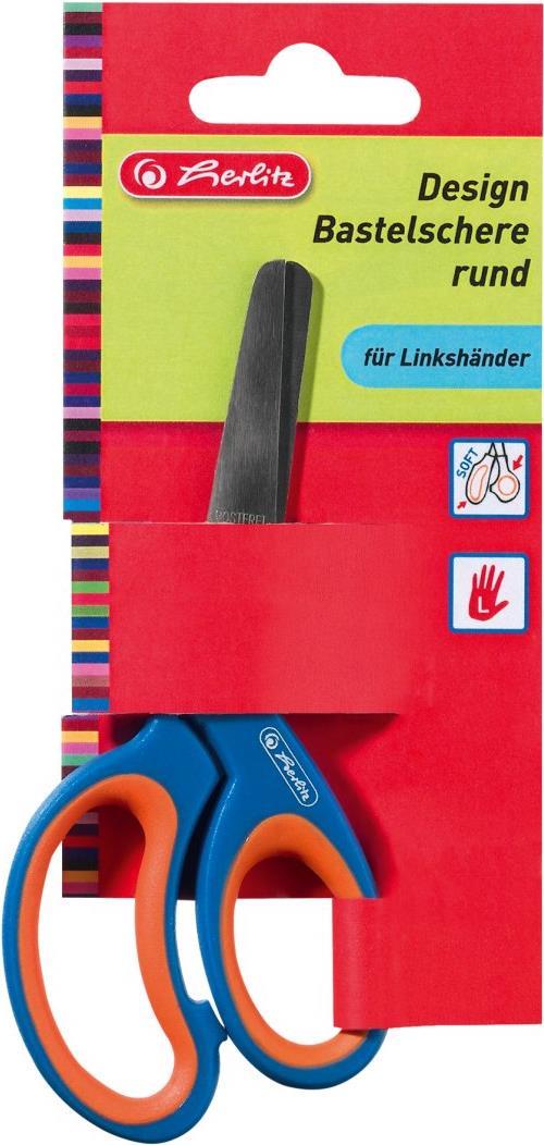 Herlitz 10897163 Büro- & Bastelschere Kunst-& Handwerksscheren Gerader Schnitt Blau - Rot (10897163)