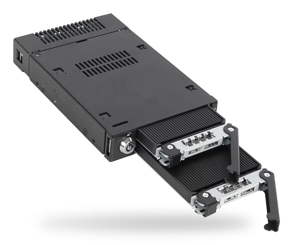 ICY Dock ToughArmor MB834MK-B V2 3.5" M.2 NVMe SSD Mobile Rack Schwarz