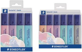 STAEDTLER Textmarker "Textsurfer classic COLORS pastel", 4er Etui, Strichstärke: 1,0 (364 CWP4PA)