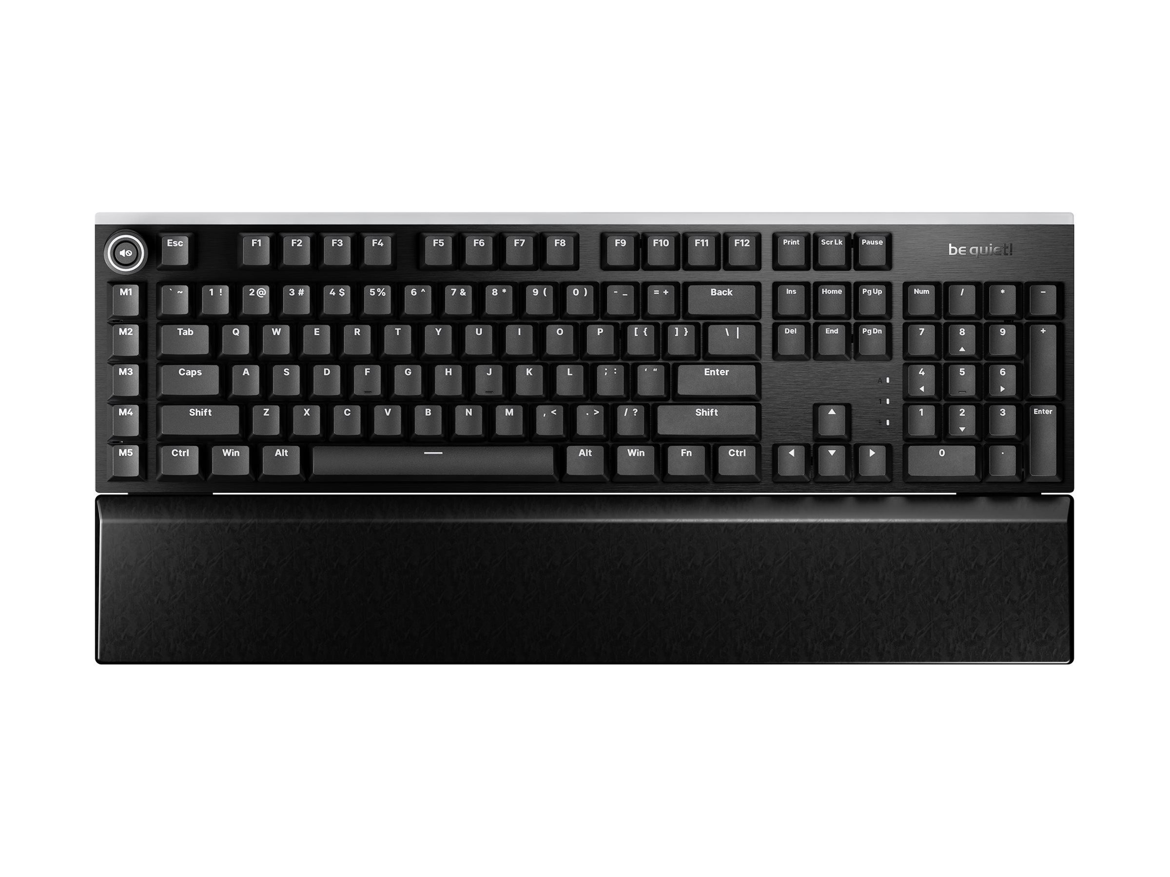 be quiet! Light Mount Mechanische Gaming-Tastatur USB Silent Linear QWERTY US ANSI Per-Key RGB Schwarz