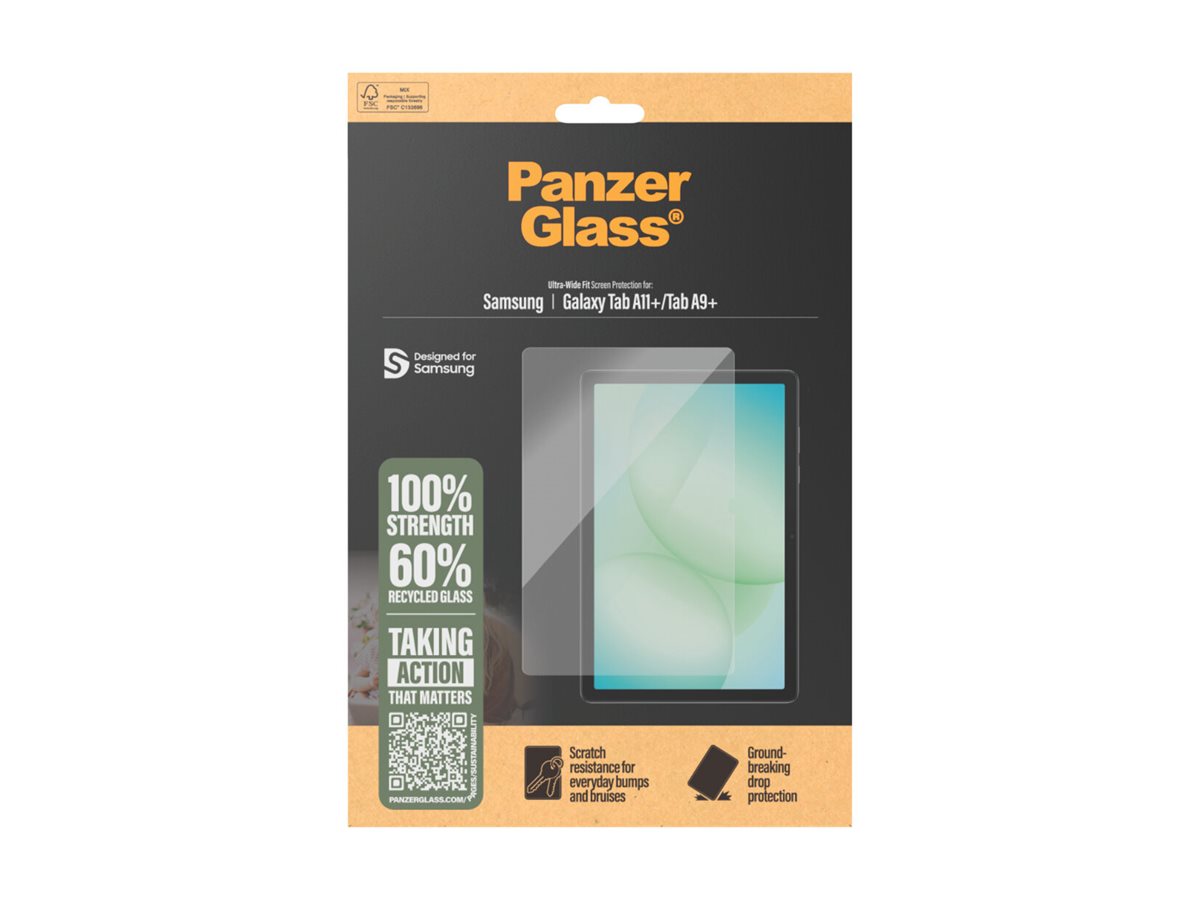 PanzerGlass Ultra Wide Fit Displayschutzfolie für Samsung Galaxy Tab A11+ / Tab A9+ Transparent