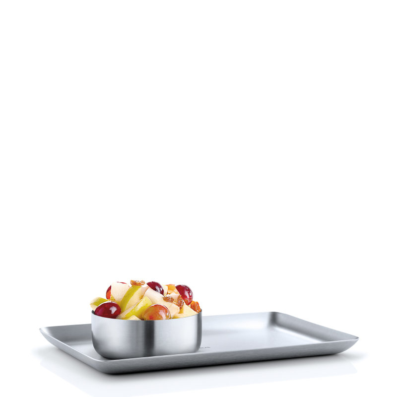 blomus BASIC 63612 Tablett Rechteck 150 x 250 mm Edelstahl Silber