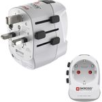 Hama Weltreiseadapter Pro Light AC 30PD, 3-polig, 1x USB-C, 1x USB-A, 30 W (00223477)