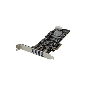 StarTech.com 4 Port USB3.0 SuperSpeed PCI Express Schnittstellenkarte mit 4 5Gb/s Kanälen und UASP (PEXUSB3S44V)