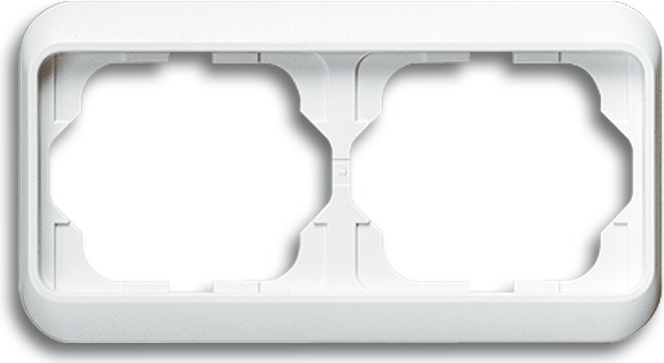 BUSCH-JAEGER Rahmen waager. 2-fach 1722-24G alpha nea studioweiss hochglanz 1722-24G (1754-0-2700)