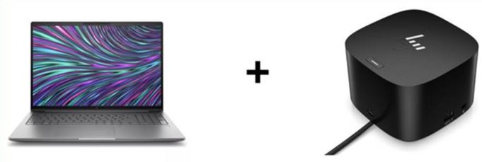 HP ZBook Power G11 / Intel Ultra 9 185H / 16“ / 32GB RAM / 1TB SSD / RTX 2000 ADA (100484029 / 86B31EA#ABD) + HP Dockingstation Thunderbolt G4 280W (7760565 / 4J0G4AA#ABB)