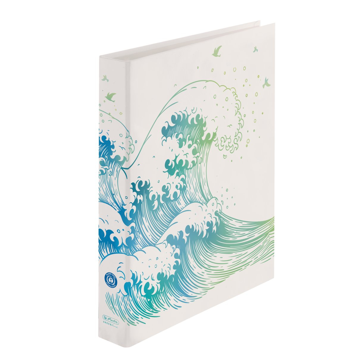 Herlitz MaX GREENline Ringmappe A4 2-Ring 2,5 cm Blau - Grün - Weiß