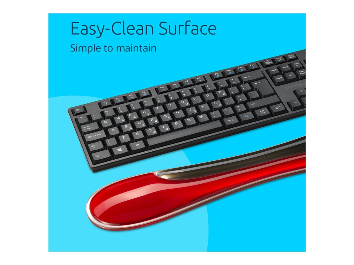 Kensington Duo Gel Tastatur-Handgelenkauflage Slim Rot