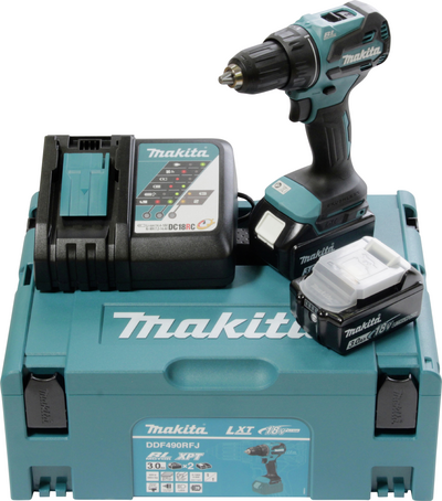 Makita DDF490RFJ Akku-Bohrschrauber 18V (DDF490RFJ)