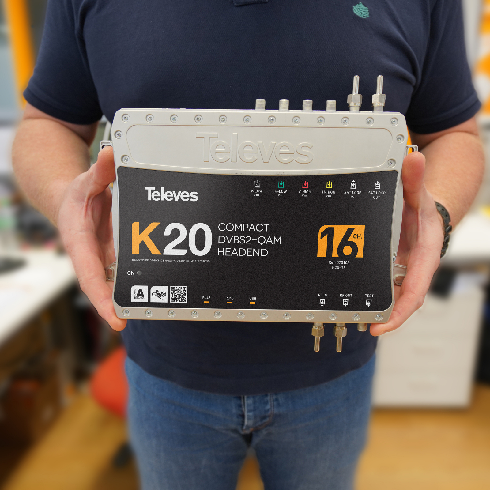 Televes K20-16 Digitale Kopfstelle Schwarz, Silber