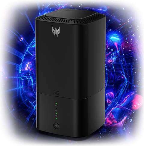 Acer Predator Connect X5 5G CPE - Wireless Router - WWAN - 2-Port-Switch - 802,11a/b/g/n/ac/ax - Dual-Band - 4G, 5G (FF.G17TA.001)