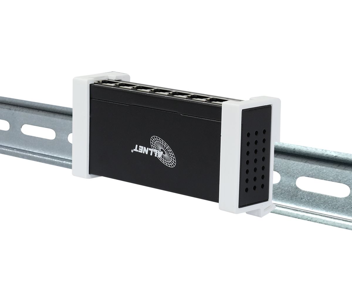 Shelly • Hutschiene • "Pro Verteiler Switch 7" • 7x Pro Anschlüsse • 1x LAN Eingang • Lüfterlos • by ALLNET (Shelly_Pro_Hub_7)