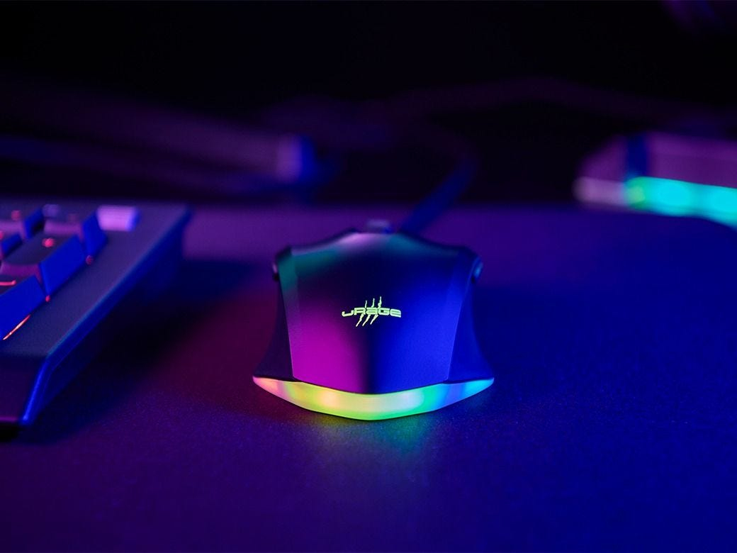 uRage Gaming-Maus Reaper 800 8K USB Typ-C 26000 DPI Schwarz