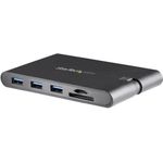 StarTech.com USB C Multiport Adapter, USB Type-C Mini Dock with HDMI 4K or 1080p VGA Video, 100W PD Passthrough, 3x USB3.0, Gigabit Ethernet, SD & MicroSD Card Reader, USB3.0 Adapter (DKT30CHVSCPD)
