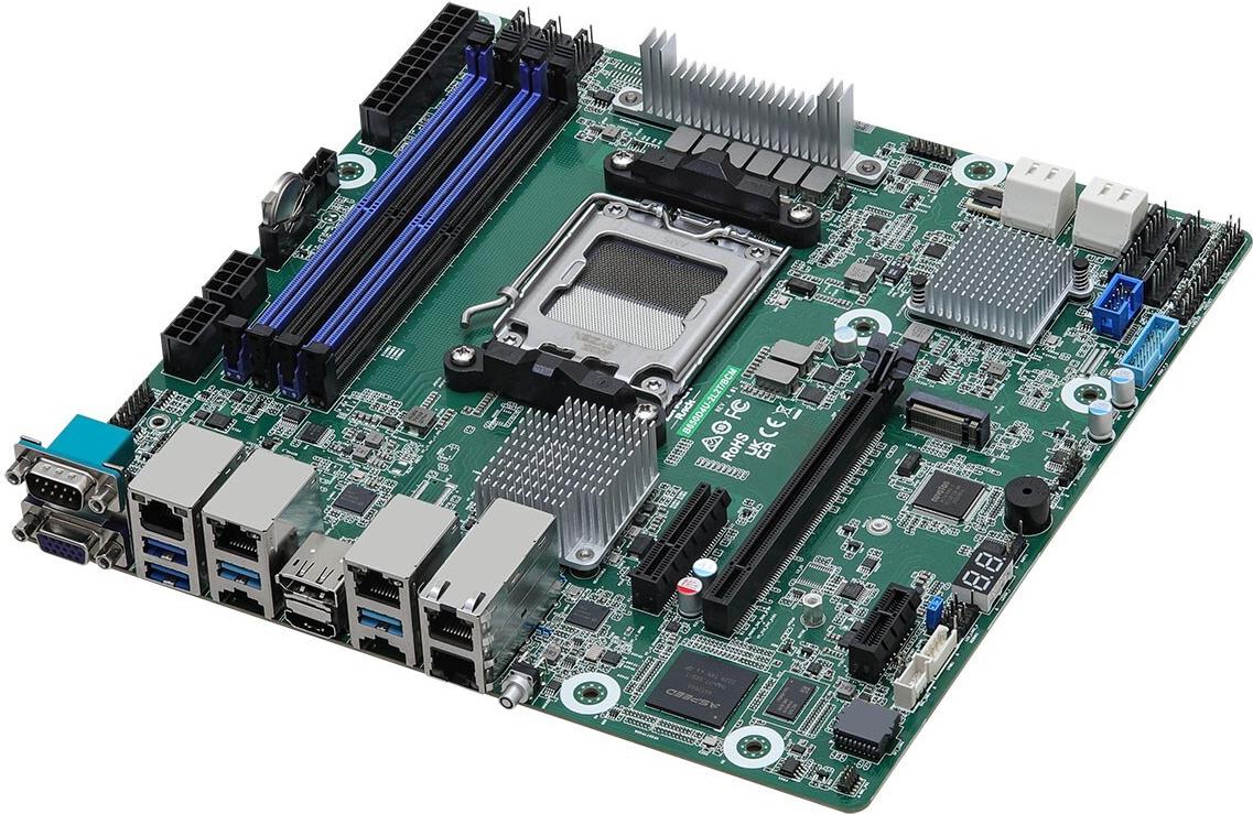 ASRock Rack B650D4U-2L2T/BCM Mainboard AMD B650E Socket AM5 micro ATX Rot