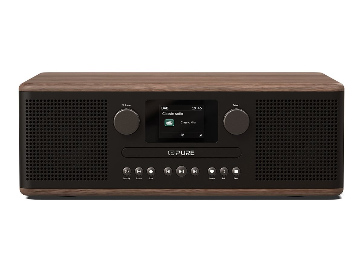 Pure Classic C-D6 Audiosystem 30 W Stereo Schwarz, Walnuss
