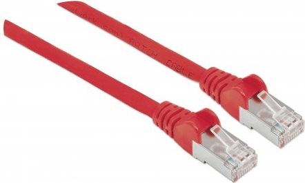 INTELLINET Netzwerkkabel, Cat6A, S/FTP RJ45, 100% Kupfer, LSOH, 2 m, rot (319096)