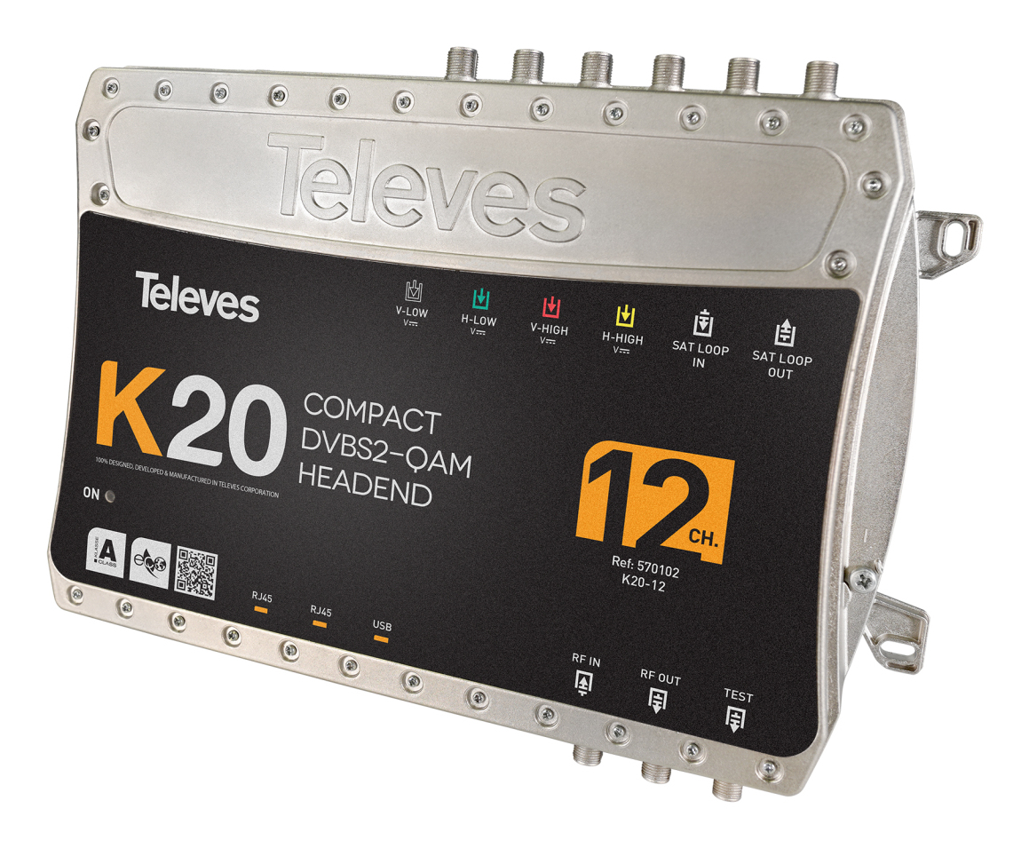 Televes K20-12 Kompaktkopfstelle 12 Transponder DVB-S2/QAM