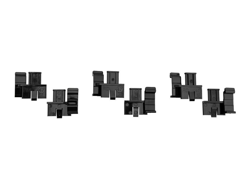 RealWear MSA Front Brim Top Mount Clips - Left Eye 3 Paar Schwarz