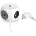 ACT AC2425 Verlängerungskabel 1,5 m 3 AC-Ausgänge Drinnen Weiß (AC2425)