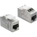 Delock Keystone Modul Kupplung RJ45 Buchse zu RJ45 Buchse Cat.6A geschirmt (91122)