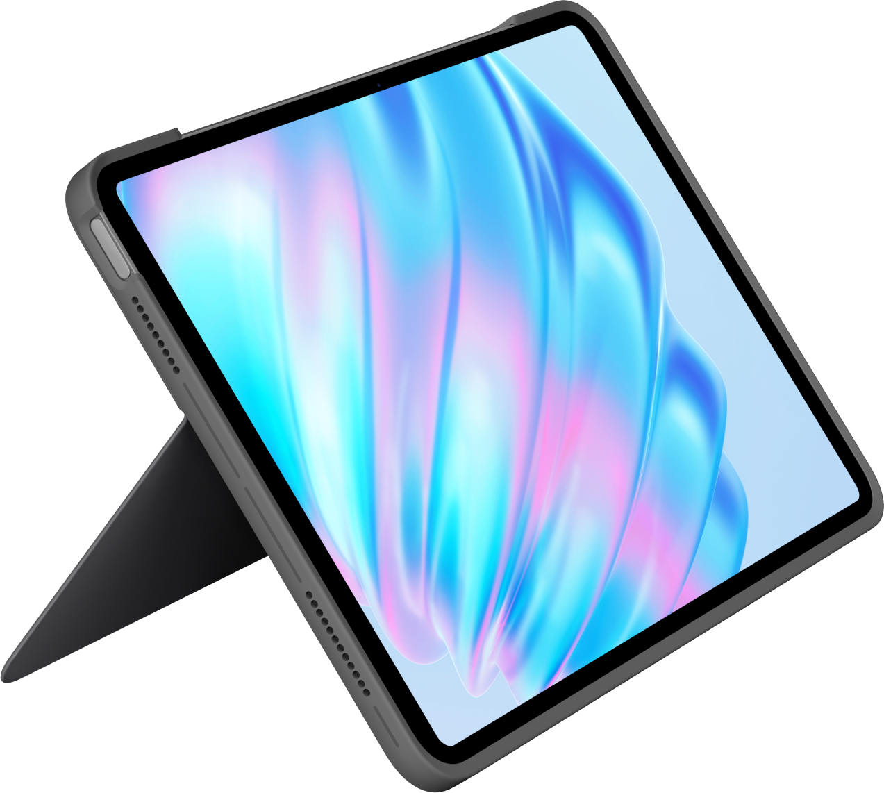 Logitech Combo Touch Tastatur und Foliohülle mit Trackpad für 11" Apple iPad Air (M2) AZERTY Französisch Oxford Gray