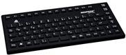 InduProof Smart Compact BLACK USB DE Silikon IP68 Tastatur desinfizierbar (KG24204)