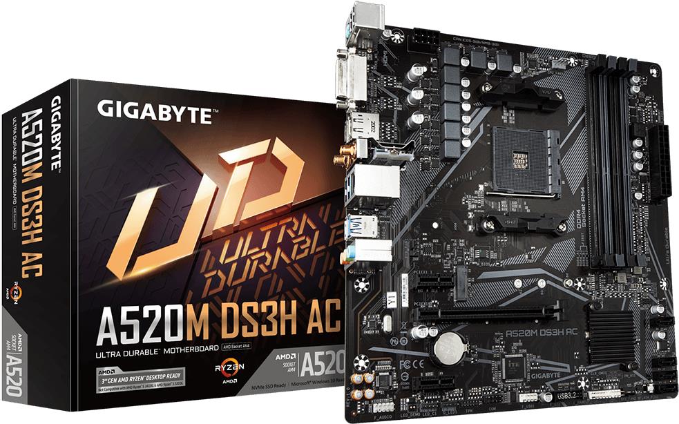 GIGABYTE A520M DS3H AC Mainboard (A520M DS3H AC)