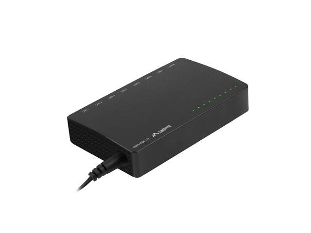 Lanberg DSP2-1008-12V Switch 8 Ports Gigabit Ethernet Schwarz