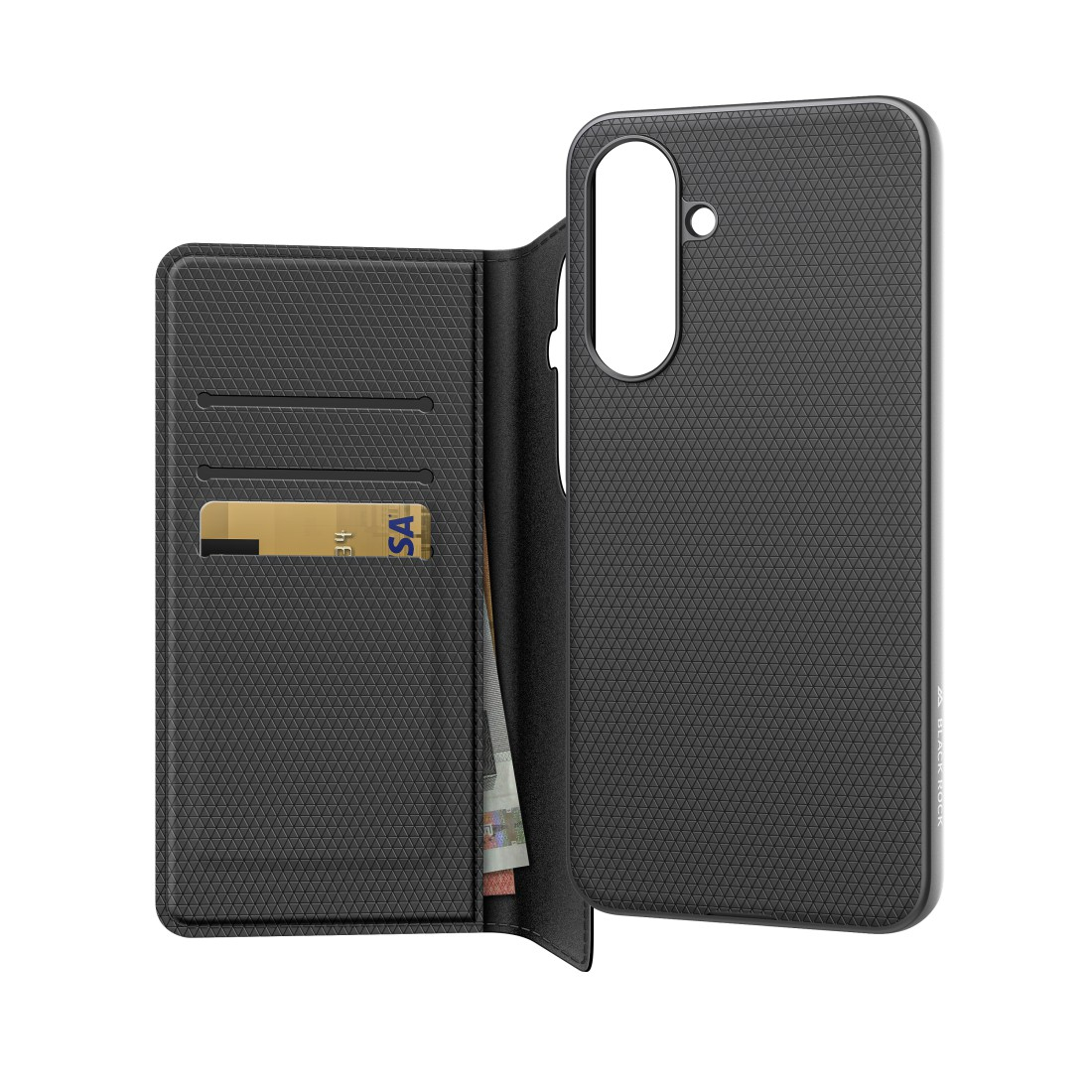 Black Rock Booklet 2-1 Wallet für Samsung Galaxy A56 5G Schwarz