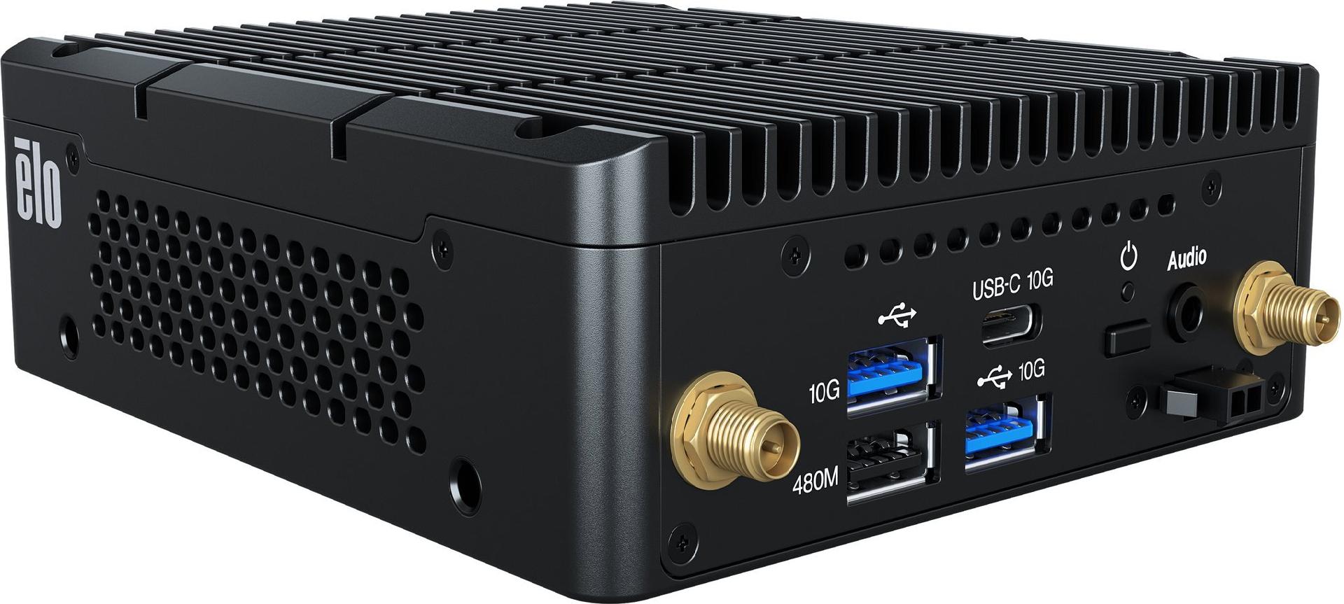 Elo Touch Backpack Mini PC Intel N97 8GB RAM 128GB SSD Win11 Schwarz