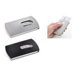 Sigel VZ121 Visitenkartenhalter Leder - Edelstahl Schwarz (VZ121)