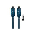 Opto-Kabel-Set(TOSLINK-Stecker/TOSLINK-Stecker) - 0,5m opt. Digitalkabel f Audiodaten inkl. 3,5mm Adapter